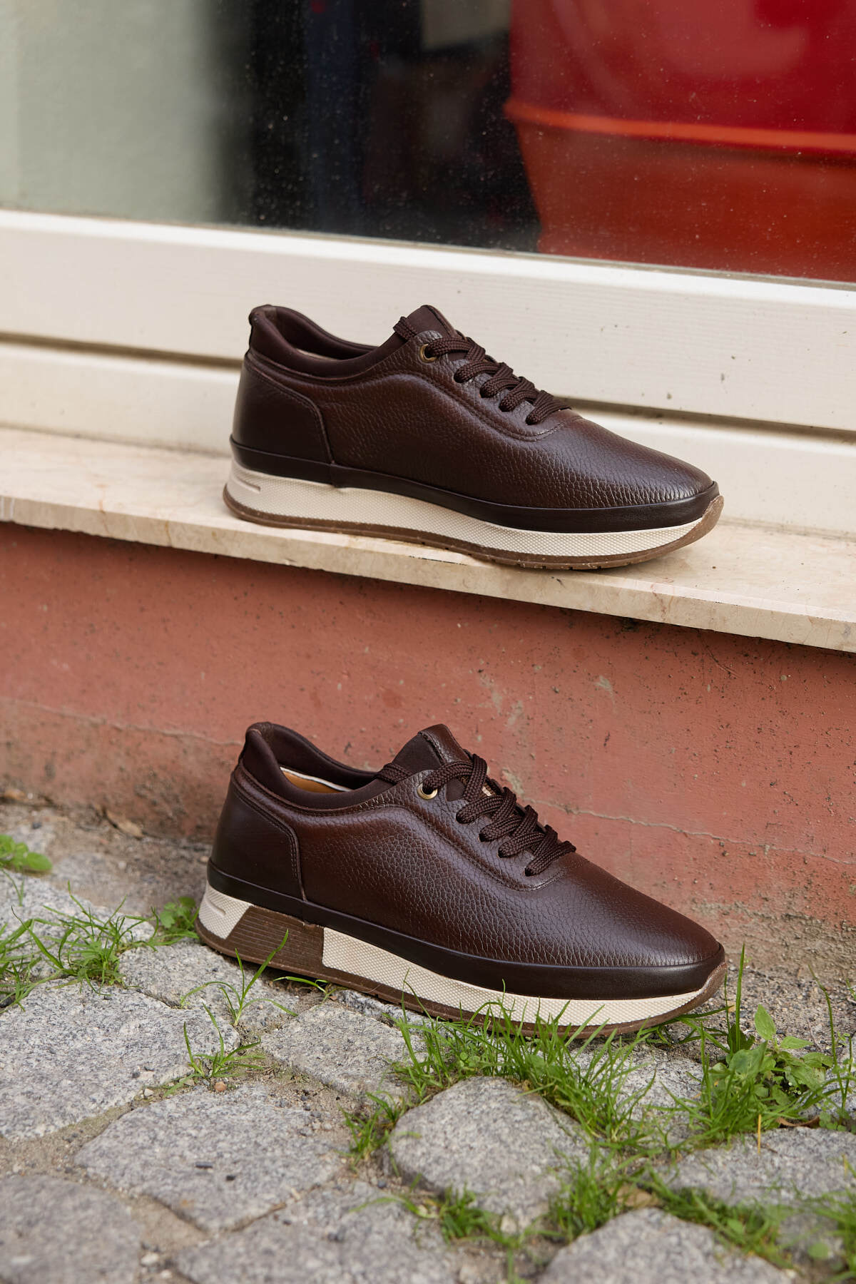 Marven % 100 Hakiki Deri Erkek Spor Günlük Ayakkabı