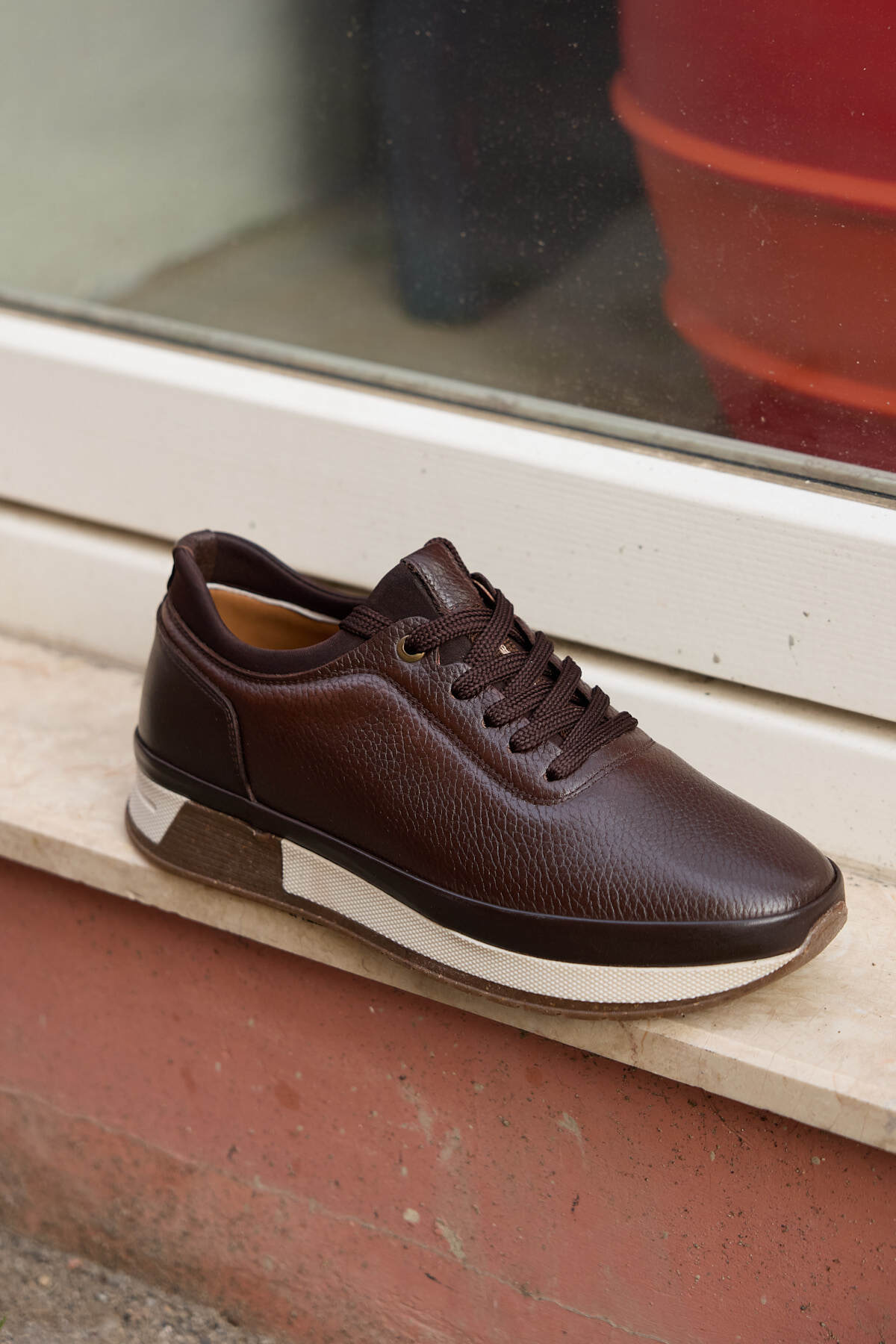 Marven % 100 Hakiki Deri Erkek Spor Günlük Ayakkabı