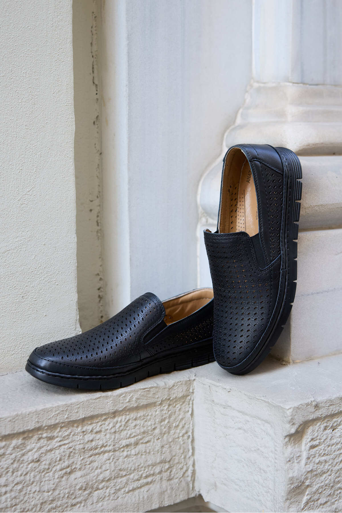 Massa Hakiki Deri Delikli Comfort Erkek Ayakkabı