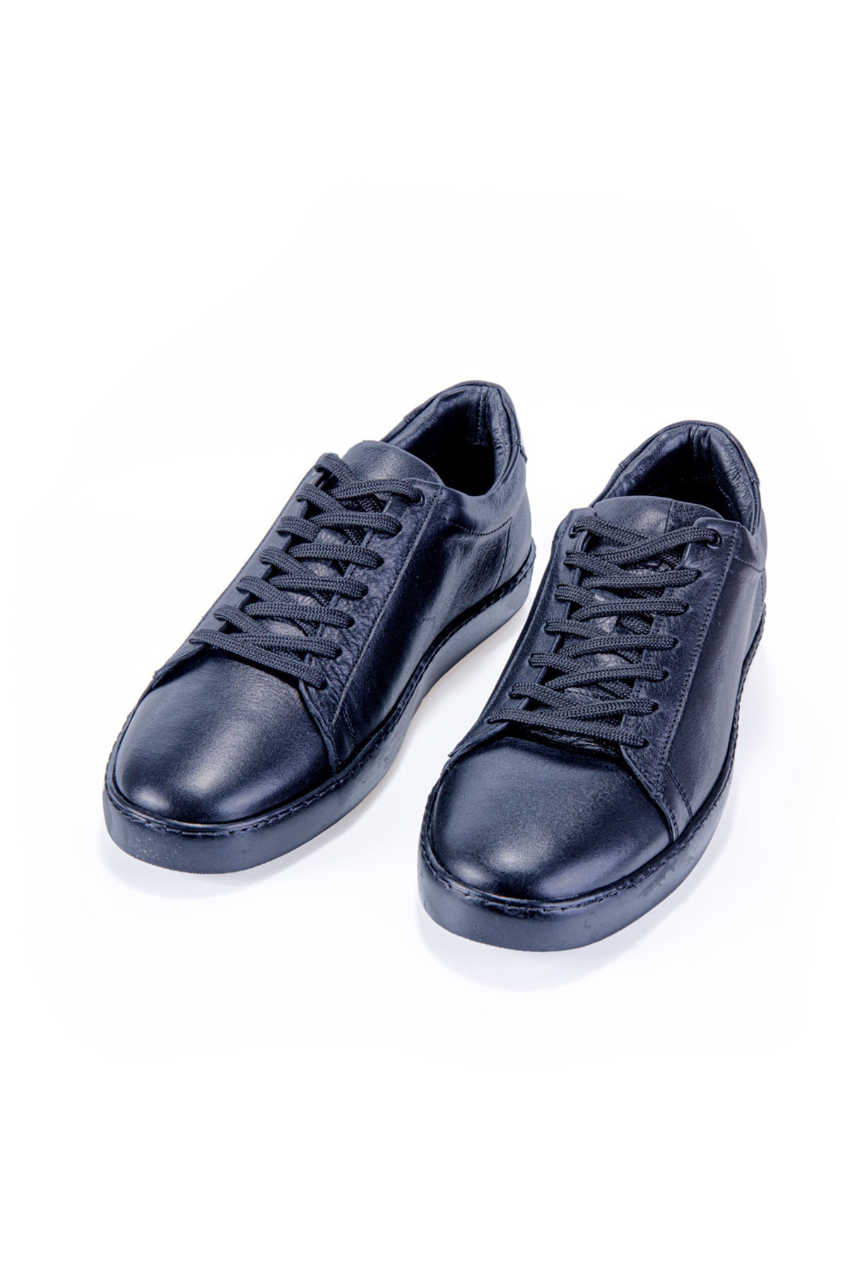 Nore Siyah Hakiki Deri Büyük Beden Erkek Sneaker Ayakkabı ,Günlük Casual Ayakkabı