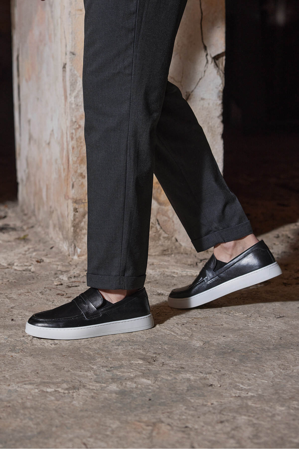 Ravenna %100 Hakiki Deri Erkek Loafer Ayakkabı, Günlük Casual Ayakkabı