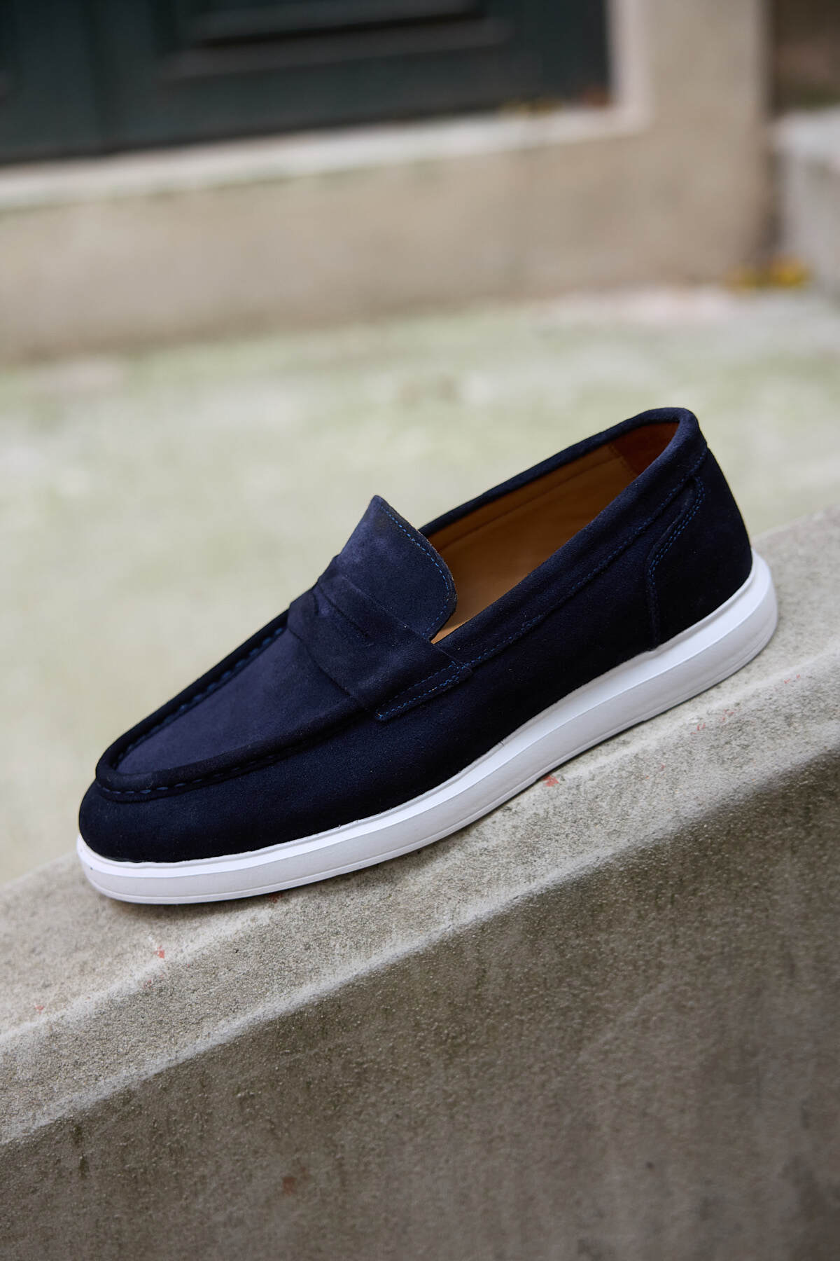 Rivani Süet % 100 Hakiki Deri Erkek Loafer Ayakkabı