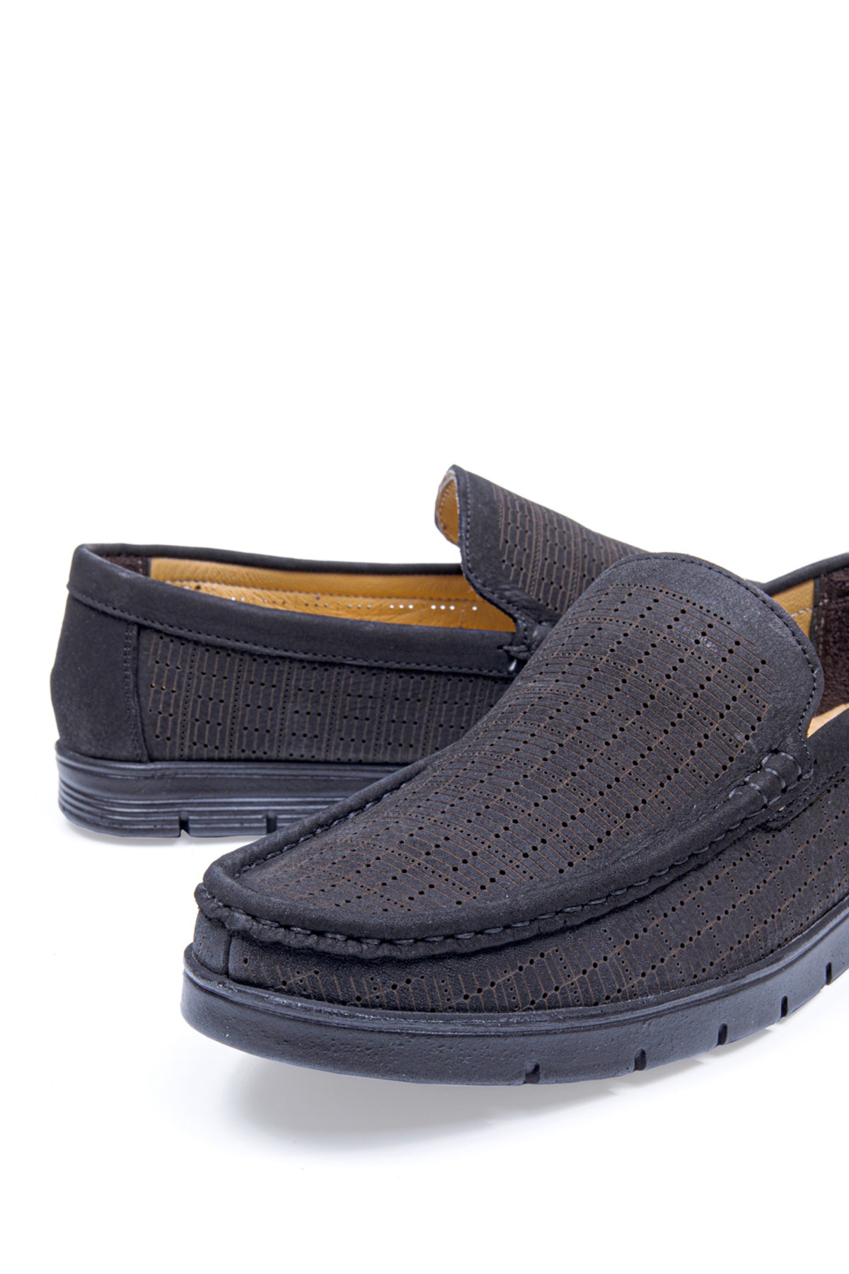 Robin Nubuk İç ve Dış  %100 Hakiki Deri Erkek Delikli Comfort Ayakkabı, Günlük Ayakkabı