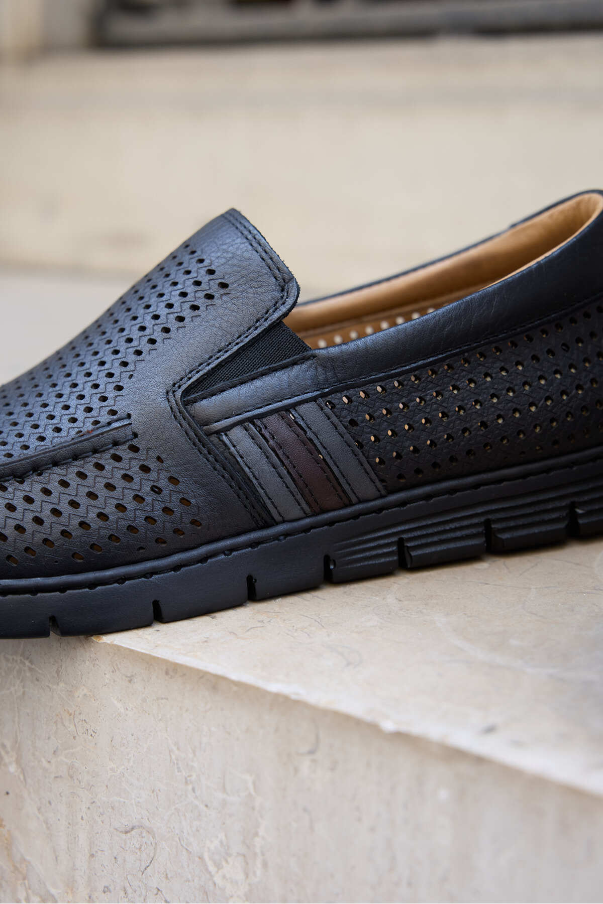 Rover %100 Hakiki Deri Delikli Comfort Erkek Ayakkabı