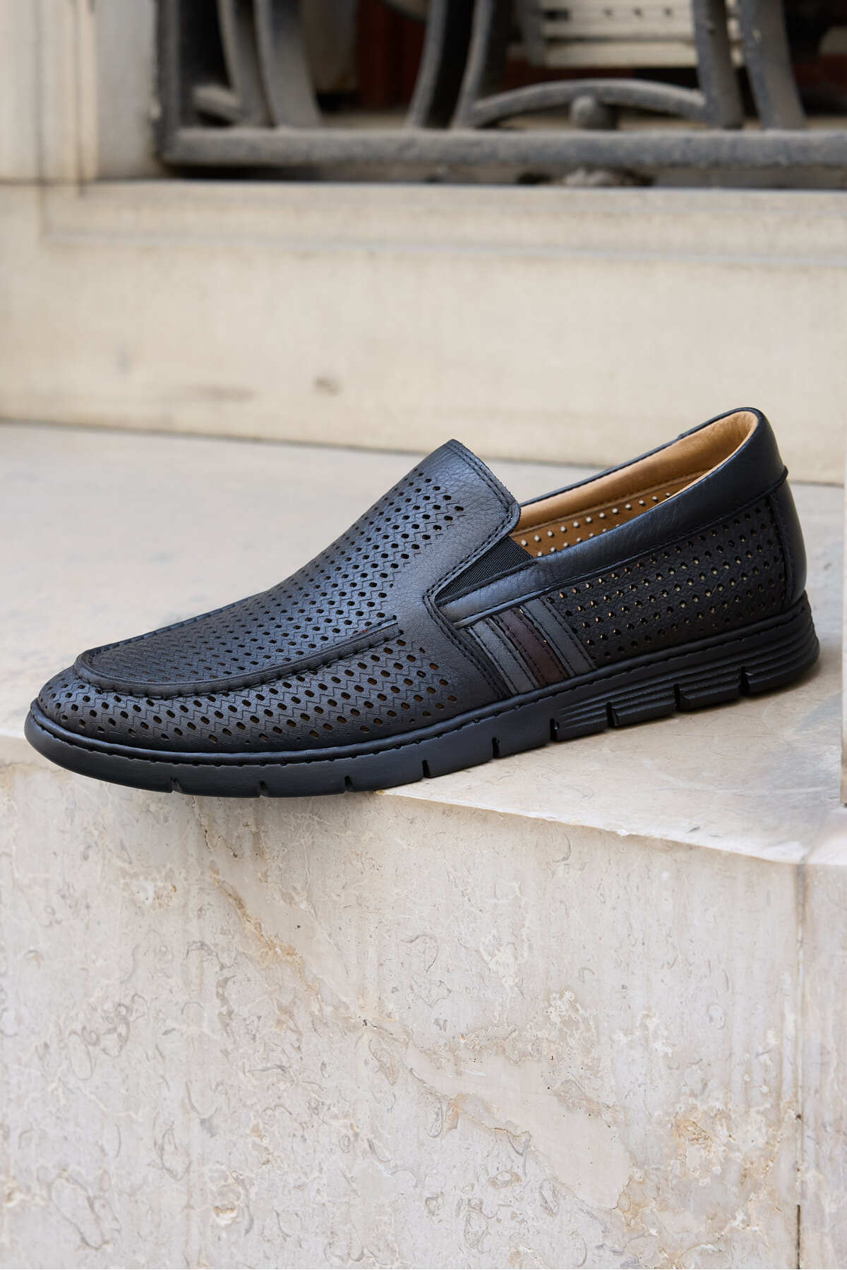 Rover %100 Hakiki Deri Delikli Comfort Erkek Ayakkabı