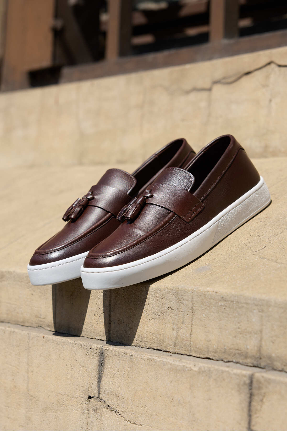 Tassel  %100 Hakiki Deri Erkek Loafer Ayakkabı, Günlük Casual Ayakkabı