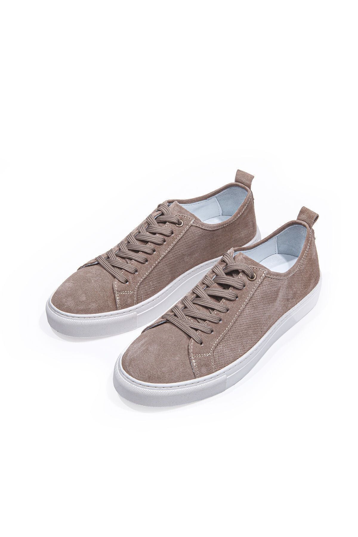 Valon Bağcıklı Delikli Süet Erkek Sneaker Ayakkabı